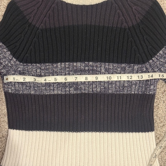 Calvin Klein Jeans Black and Gray Cowl Turtleneck Sweater - Picture 6 of 9